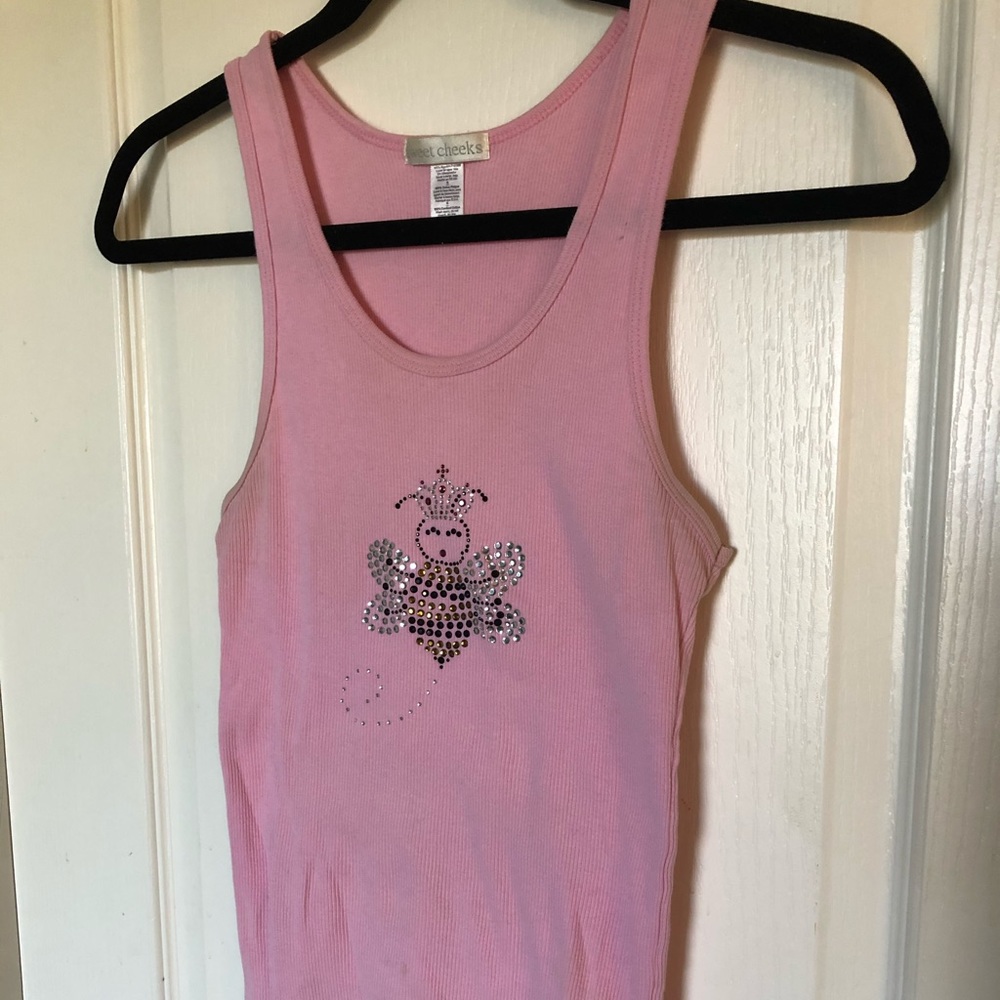 Sweet Cheeks Queen Bee Pink Tank Top!
